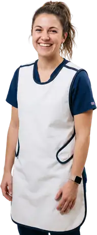 ProMed medical imaging technologist in a lead apron